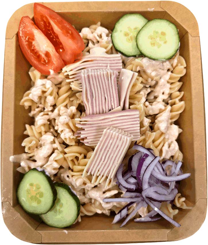 Ost & skinka pasta